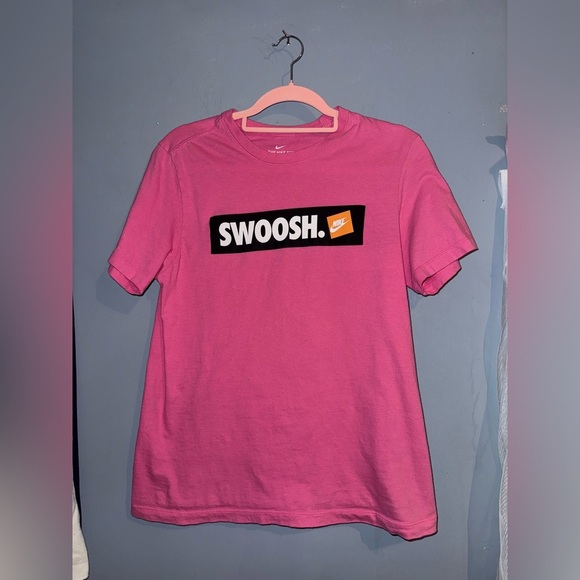 Nike Tops - Nike Pink Tee with Swoosh Logo